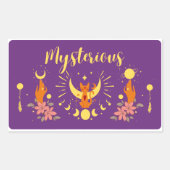 Halloween Briefmarke Collection "Mysterious" Rechteckiger Aufkleber (Vorderseite)