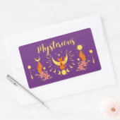 Halloween Briefmarke Collection "Mysterious" Rechteckiger Aufkleber (Umschlag)