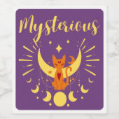 Halloween Briefmarke Collection "Mysterious" Weinetikett (Einzelnes Label)