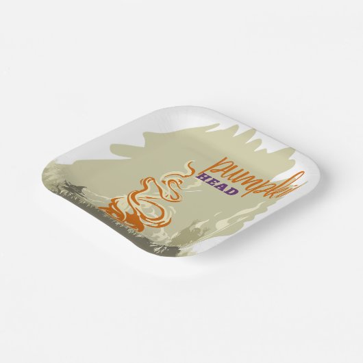 Halloween Briefmarke Collection "Pumpkinhead" Pappteller (Gewinkelt)