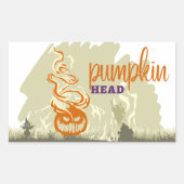 Halloween Briefmarke Collection "Pumpkinhead" Rechteckiger Aufkleber (Vorderseite)