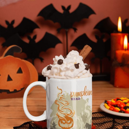 Halloween Briefmarke Collection "Pumpkinhead" Zweifarbige Tasse