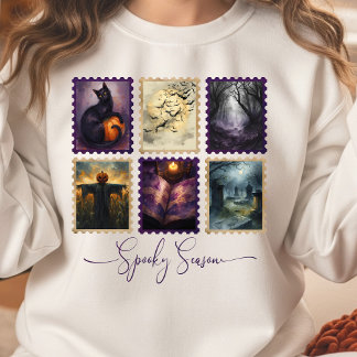 Halloween Briefmarke Collection Sweatshirt