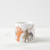 Halloween Briefmarke Collection "The Living Dead" Espressotasse (Vorderseite)