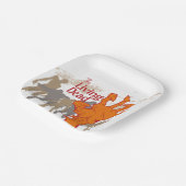 Halloween Briefmarke Collection "The Living Dead" Pappteller (Gewinkelt)