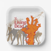 Halloween Briefmarke Collection "The Living Dead" Pappteller (Vorderseite)