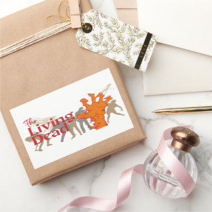 Halloween Briefmarke Collection "The Living Dead" Rechteckiger Aufkleber