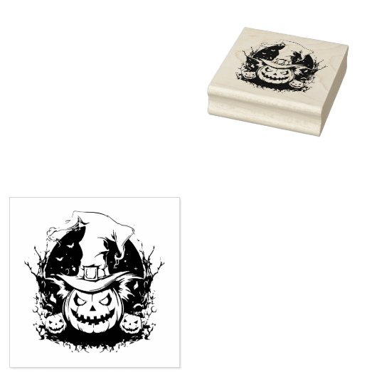 Halloween-Briefmarke Gummistempel (Stempel)