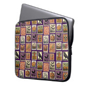 Halloween-Briefmarke-Muster - Notebook-Fall Laptopschutzhülle (Vorderseite Links)