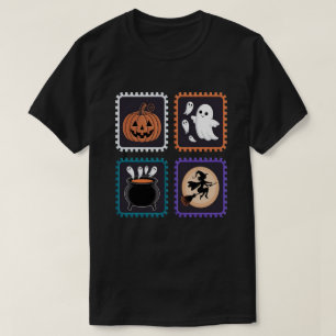 Halloween Briefmarke Stickerei Design - Pumpkin, G T-Shirt