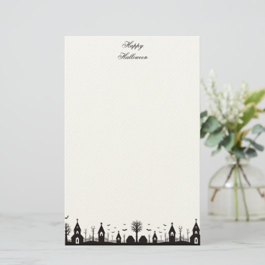 Halloween Briefpapier (Stehend Vorderseite)