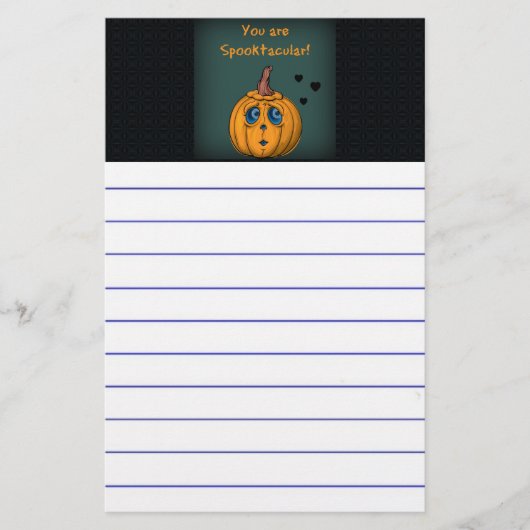 Halloween Briefpapier (Vorderseite)