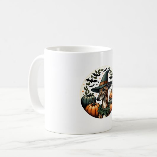 Halloween Brindle Kaffeetasse (Vorderseite Links)