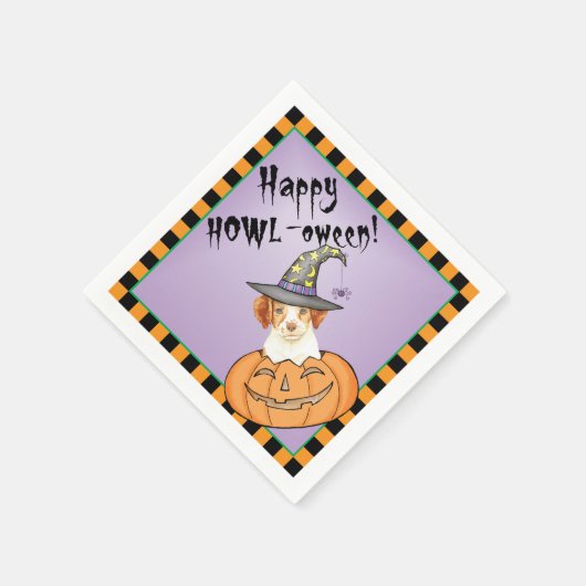 Halloween Brittany Napkins Serviette (Ecke)