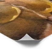 Halloween Brittany Spaniel mit Pumpkins Beängstige Poster (Ecke)