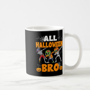Halloween Bro Dabbing Skeleton Kürbislaterne Boys Kaffeetasse