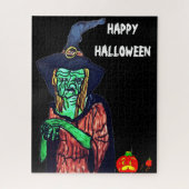 HALLOWEEN BROOMHILDA DAS UGLY WITCH-Rätsel Puzzle (Vertikal)