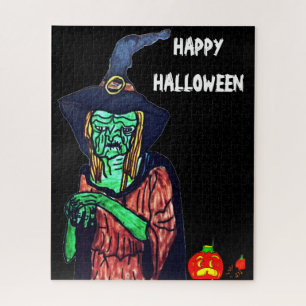 HALLOWEEN BROOMHILDA DAS UGLY WITCH-Rätsel Puzzle