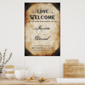 Halloween Brown Gothic 24x36 Willkommen bei Hochze Poster (Küche)