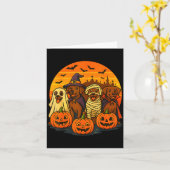 Halloween Brown Labrador Ghost Soky Chocolate Lab Karte (Gelbe Blume)