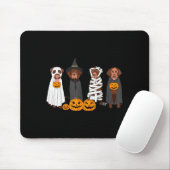Halloween Brown Labrador Ghost Soky Chocolate Lab  Mousepad (Mit Mouse)