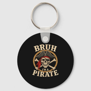 Halloween bruh ein Piratenschädel-Kostüm Männer Fr Schlüsselanhänger