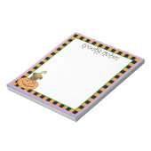 Halloween Brussels Griffon Notepad Notizblock (Rotiert)