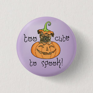 Halloween Brussels Griffon Pinback Button