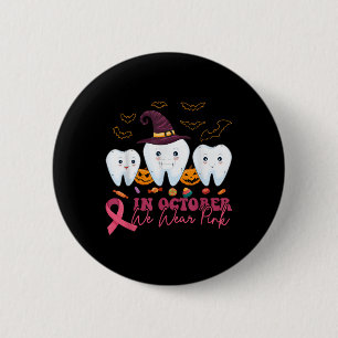Halloween Brustkrebs Bewusstsein _1 Button