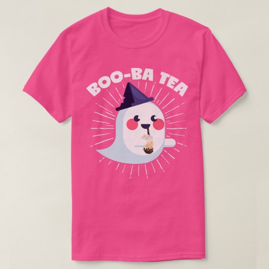 Halloween Bubble Tea Ghost Boo-Ba Tee Kostümprem (Design vorne)