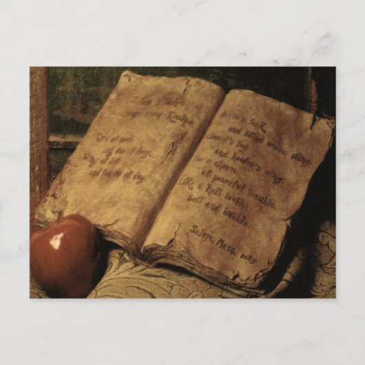 Halloween Buch der Tränke ~ Postkarte (Vorderseite)