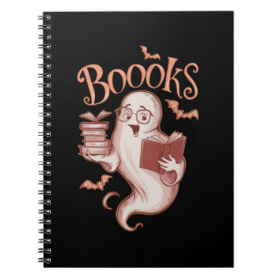 Halloween-Bücher Bibliothekar Lehrer Leser Lesen Notizblock