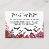 Halloween-Bücher für Baby-Blume Kinderdusche Begleitkarte (Vorderseite)
