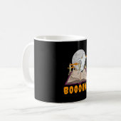 Halloween-Bücher. Ghost-Lesehalloween Kaffeetasse (Vorderseite Links)