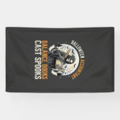 Halloween-Buchhalter in der Dunkelheit Banner (Horizontal)