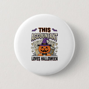 Halloween-Buchhalter Lustige Gruselige Steuersaiso Button