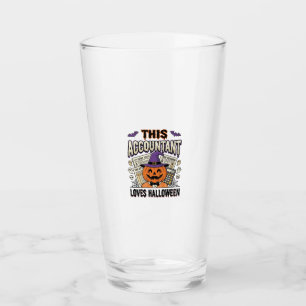 Halloween-Buchhalter Lustige Gruselige Steuersaiso Glas