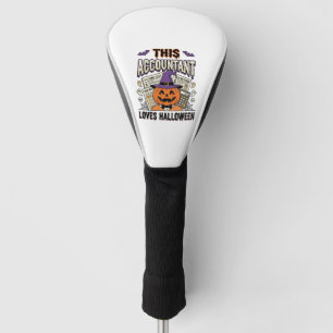 Halloween-Buchhalter Lustige Gruselige Steuersaiso Golf Headcover