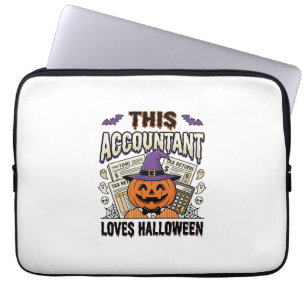 Halloween-Buchhalter Lustige Gruselige Steuersaiso Laptopschutzhülle