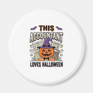 Halloween-Buchhalter Lustige Gruselige Steuersaiso Magnet