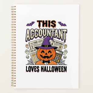 Halloween-Buchhalter Lustige Gruselige Steuersaiso Planer