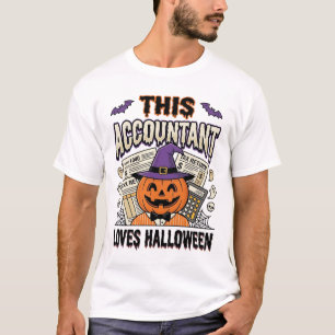 Halloween-Buchhalter Lustige Gruselige Steuersaiso T-Shirt