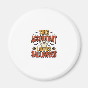 Halloween-Buchhalter Vintage-Geist-Shirt-Design_1 Magnet