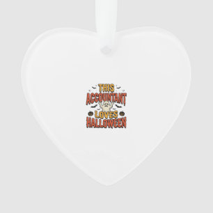 Halloween-Buchhalter Vintage-Geist-Shirt-Design_1 Ornament
