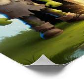 Halloween Buchstabe F Poster für Kinder Klassenzim (Ecke)