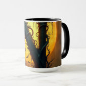 Halloween Buchstabe N Einzelne Träne Tasse (VorderseiteRechts)