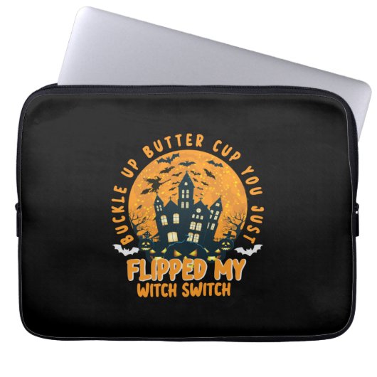 Halloween Buckup Batter Cup Sie Geburtstag Laptopschutzhülle (Vorderseite)