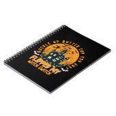 Halloween Buckup Batter Cup Sie Geburtstag Notizblock (Linke Seite)