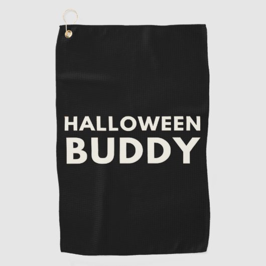 Halloween Buddy Golfhandtuch (Vorderseite)