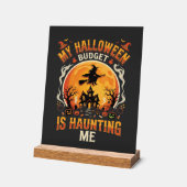 Halloween Budget Spuk Acrylschild (Winkel)